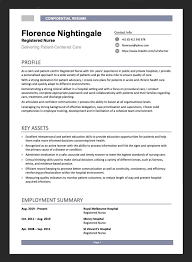 australian registered nurse resume