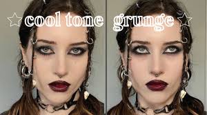 cool tone grunge makeup you