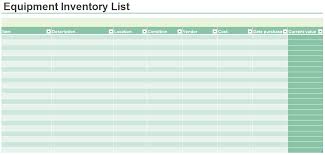 20 Free Equipment Inventory List Templates Ms Office
