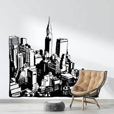 Cityscape Buildings Vinyl Wall Decal