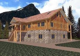 Plan 87061 Log Style With 3 Bed 3