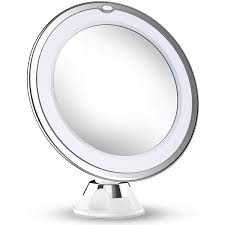 Amazon Com Updated 2020 Version 10x Magnifying Makeup Vanity Mirror With Lights Led Lighted Portable Hand Cosmetic Magnification Light Up Mirrors For Home Tabletop Bathroom Shower Travel Beauty