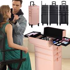 cosmetic makeup case trolley rolling