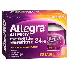 Allegra 24 Hour Allergy Relief 180mg Tablets