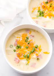 cheesy ham and potato soup recipe