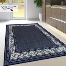 kitchen rug non slip greek key border
