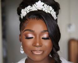 wedding makeup for the bride and her squad