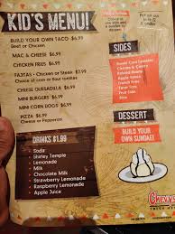 chevys menu elk grove ca 95758