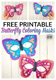Be it designing a scrapbook, greeting card or designer chart papers, we can vouch that our selection of butterfly templates will come handy to you in many. Free Printable Butterfly Mask Template Coloring Page
