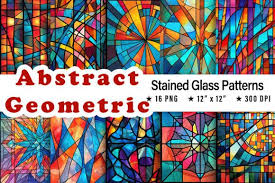 Abstract Geometric Stained Glass