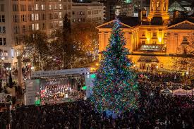 Portland Christmas Holiday Tree Pictures Video 2019