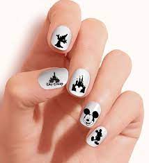 Amazon.com: Clear Vinyl Cut, Peel and Stick Nail Art Decals/Stickers by  DimOxy Designs Themed for Mickey Black and White (Ver.1) Lovers. : Beauty &  Personal Care