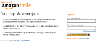 Scroll to the settings portion of the screen. Signup And Shop Amazon Smile Jewel Heart