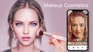 cosmetics makeup app with ilrations