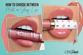 between matte or glossy lipstick