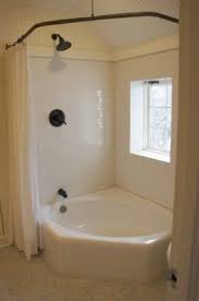 corner tub shower combo