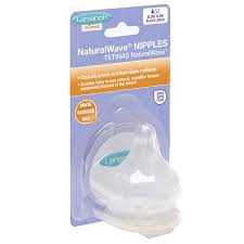 Lansinoh Naturalwave Bottle Nipples Slow Flow 2 Count