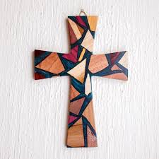 Reclaimed Wood And Resin Wall Cross