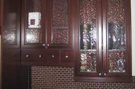 calgary pattern frameless glass cabinet