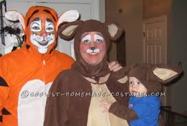 So we decided to make him a tiger. Tigger Kanga And Roo Family Group Costume An Epic Tail