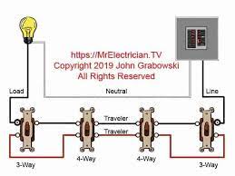 Wiring a 4 way switch with light at the end. Four Way Switch Diagrams
