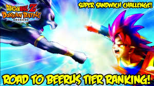 Dragon Ball Z Dokkan Battle Second World Tournament Super Sandwich Challenge Beerus Tier Journey