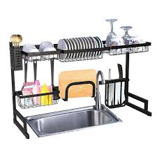 over the sink dish drying rack