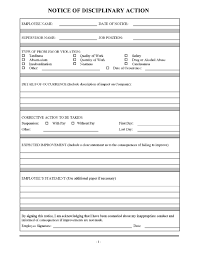 Free Employee Write Up Template 1 Legal Forms Employee