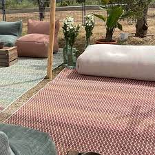 sienna red polypropylene outdoor rug