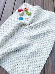Faux Bobble Baby Blanket Knit Pattern Electronic
