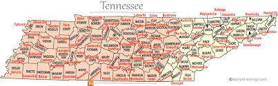 tennessee time zone map counties and