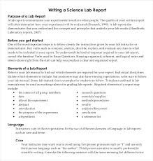 Science Lab Report Differentiated Writing Template