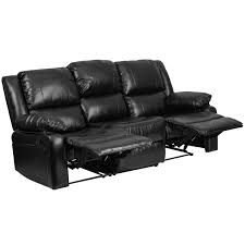 faux leather reclining sofa