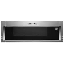Microwave oven vent installation suggestions: Kitchenaid 1 1 Cu Ft Low Profile Over The Range Microwave Hood Combination With Whisper Quiet Ventilation System Costco