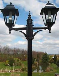 Double Headed Garden Lamp Post
