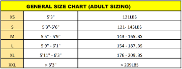 Size Charts Guy Cotten