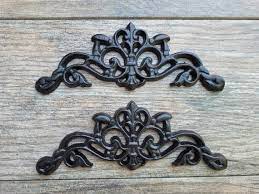 Two Cast Iron Scroll Toppers Pick Your