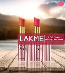 lakme 9 to 5 primer matte lip color review