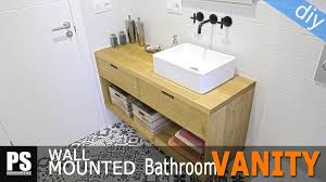 Diy Wall Mounted Bathroom Vanity