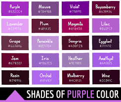 Is violet purple or blue? 140 Shades Of Purple Color With Names Hex Rgb Cmyk Codes