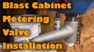 blast cabinet metering valve embly
