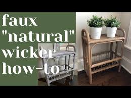 How To Make Natural Wicker Faux Painted