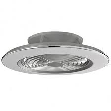 Silver Ceiling Fan Large With Light