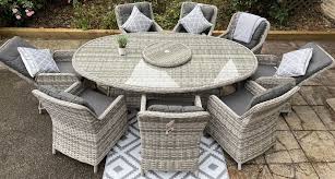Rattan Garden Furniture Oval Dining