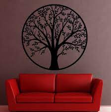 wall painting tree made of wood poplar