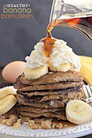Healthy Banana Nut Pancakes Shugary Sweets gambar png