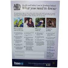 Health and safety law poster. Health And Safety Law A2 Hse Law Poster What You Need To Know Occupational Health Safety Products Business Industry Science Cate Org