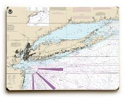 Ny Long Island Ny Nautical Chart Sign