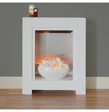 electric fire white bowl small