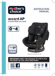 User Manual Mother S Choice Accord Ap